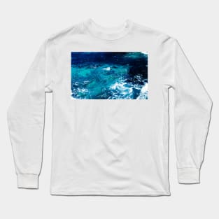 Ocean blue waves Long Sleeve T-Shirt